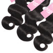 Body Wave Human Hair Bundle with Closure / 6A Black