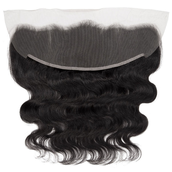 Body Wave Human Hair Bundle with Frontal / 6A Black