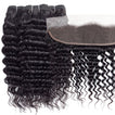 Deep Wave Human Hair Bundle with Frontal / 6A Black