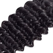 Deep Wave Human Hair Extensions / 6A Black