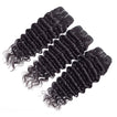 Deep Wave Human Hair Bundle with Frontal / 6A Black