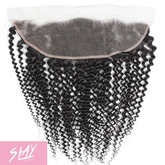 Kinky Curl Human Hair Frontal
