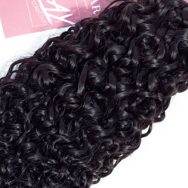 Jerry Curl Human Hair Extensions / 6A Black