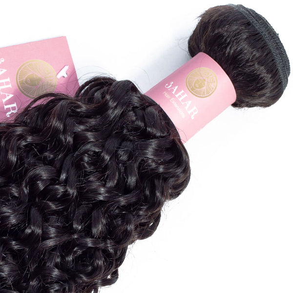 Jerry Curl Human Hair Extensions / 6A Black
