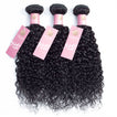 Jerry Curl Human Hair Bundle with Frontal / 6A Black