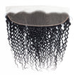 Jerry Curl Human Hair Bundle with Frontal / 6A Black