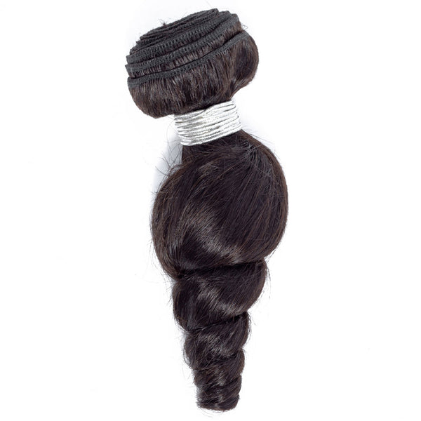 Loose Wave Human Hair Extensions / 6A Black