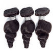 Loose Wave Human Hair Bundle with Closure / 6A Black