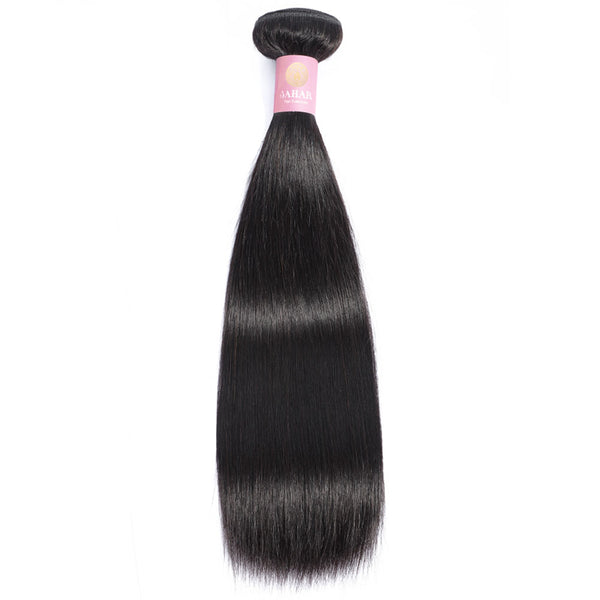 Straight Human Hair Extensions / 6A Black