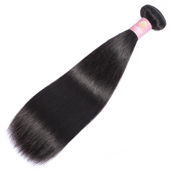 Straight Human Hair Extensions / 6A Black
