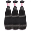 Straight Human Hair Bundle with Frontal / 6A Black