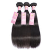 Straight Human Hair Bundle with Frontal / 6A Black