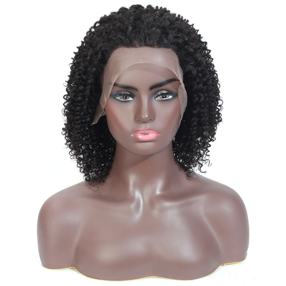 Tami Full Lace Jerry Curl Human Hair Wig | Natural Black  display picture 3
