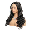 Sahar Kayla Body Wave Human Hair Lace Front T Part Wig #1B Natural Black