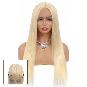 Tara Straight Human Hair T Part Lace Front Wig Blonde #613
