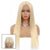 Tara Straight Human Hair T Part Lace Front Wig Blonde #613