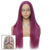 Tara Straight Human Hair T Part Lace Front Wig #Purple