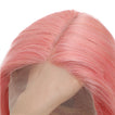 Sahar Tara Straight Human Hair Lace Front T Part Wig #Pink
