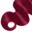 Fuchsia Queen Remy Human Hair Bundle with Closure / Body Wave Dip Dye