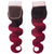 Fuchsia Queen Remy Human Hair Closure 4x4 Inch Body Wave - Free Part Dip Dye