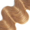 Strawberry Blonde Remy Human Hair Bundle with Closure / Body Wave Dip Dye