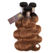 Auburn Remy Hair Bundle with Closure / Body Wave Dip Dye