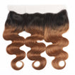 Auburn Remy Hair Bundle with Frontal / Body Wave Dip Dye