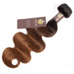 Ombre Chocolate Brown / Auburn Remy Hair Extensions / Body Wave