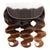 Ombre Chocolate Brown / Auburn Remy Hair Frontal 4x13 Inch Body Wave