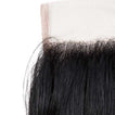 Straight Virgin Human Hair Closure 6x6 Inch Free Part / 8A Natural Black