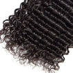 Deep Wave Virgin Human Hair Bundle with 4x4 Closure / 8A Natural Black