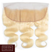 Beach Blonde Remy Human Hair Frontal 4x13 Inch Body Wave - Free Part