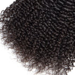 Jerry Curl Virgin Human Hair Bundle with Frontal / 8A Natural Black