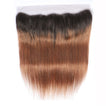 Auburn Remy Hair Frontal 4x13 Inch Straight - Free Part Dip Dye