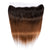 Ombre Chocolate Brown / Auburn Remy Hair Frontal 4x13 Inch Straight