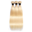 Beach Blonde Remy Human Hair Bundle with Frontal / Straight