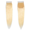 Beach Blonde Remy Hair Closure 4x4 Inch Straight - Free Part