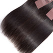 Straight Virgin Human Hair Bundle with Frontal / 8A Natural Black