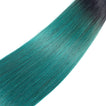 Dark Green Hair Extensions Straight Remy | Sahar Hair