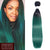 Dark Green Hair Extensions Straight Remy | Sahar Hair