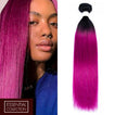 Dark Pink Hair Extensions Straight Remy | Sahar Hair