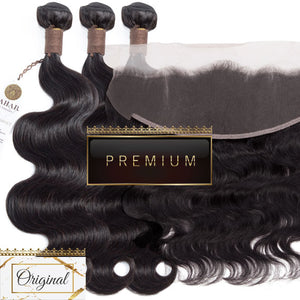 PREMIUM 10A Brazilian Hair Bundle with Frontal / Body Wave
