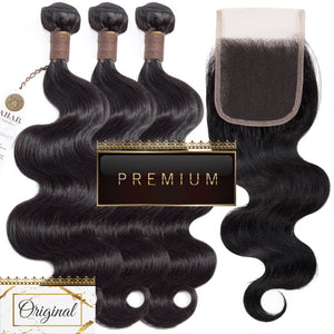 Natural Black Hair Bundle Brazilian Body Weave | Sahar Hair