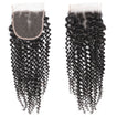 PREMIUM 10A Brazilian Virgin Remy Hair Closure 4x4 Inch Deep Curls - Free Part
