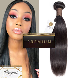 Natural Black Hair Extensions Straight Peruvian | Sahar Hair