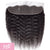 Kinky Straight Human Hair Lace Frontal 4x13 Inch Free Part / 6A Black