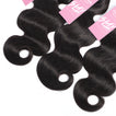 Body Wave Human Hair Bundle with Frontal / 6A Black
