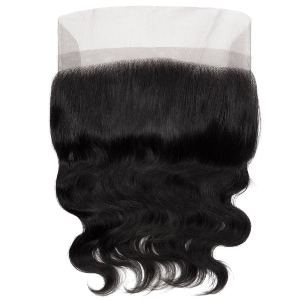 Body Wave Human Hair Lace Frontal 4x13 Inch Free Part / 6A Black