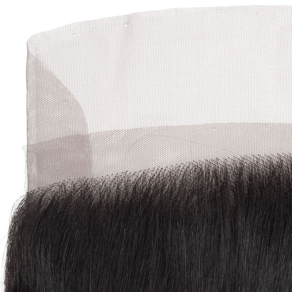 Body Wave Human Hair Lace Frontal 4x13 Inch Free Part / 6A Black