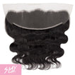 Body Wave Human Hair Lace Frontal 4x13 Inch Free Part / 6A Black
